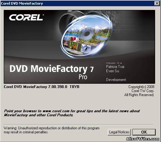 Corel Ulead DVD MovieFactory Pro v 7.00.398 Portable