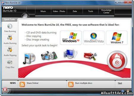 Nero BurnLite 10.0.10600