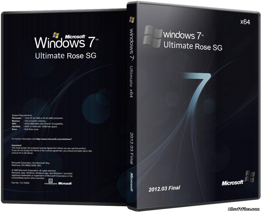 Windows 7 Ultimate SP1 Rose SG 2012.03 Final [RUS ENG/X64]