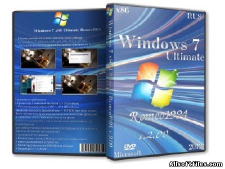Windows 7 x86 Ultimate Romeo1994 v.2.00 [RUS/2012]