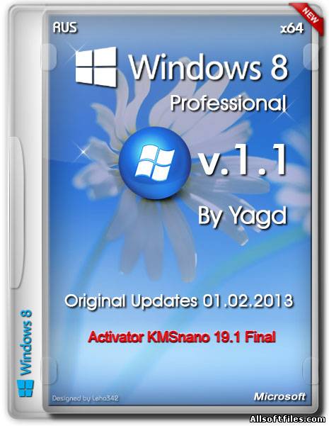 Windows 8 x64 Pro Original Updates v.1.1 by Yagd [2013/RUS]