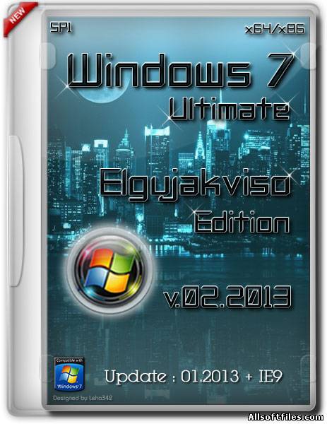 Windows 7 Ultimate SP1 x64/x86 Elgujakviso Edition [02.2013 RUS]