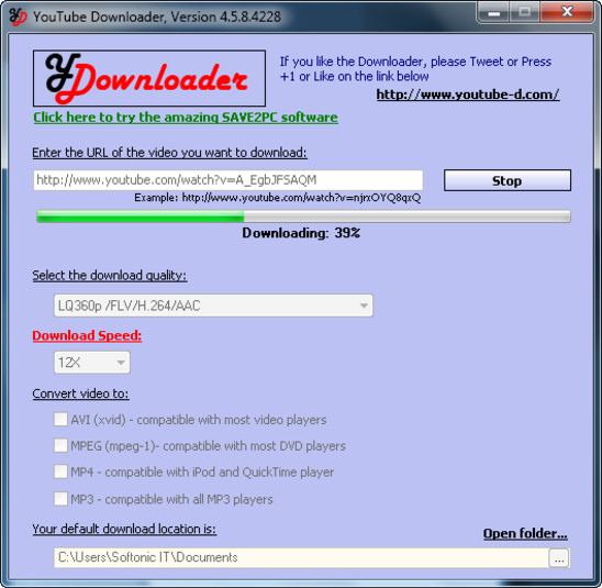 YouTube Downloader 4.5.8.4228 - загрузка с YouTube