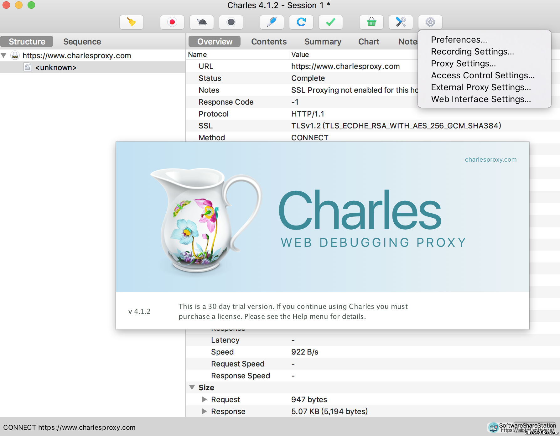 Charles 4.1.2 - Web Debugging Proxy (2017 ENG) [Win/Mac/Linux]