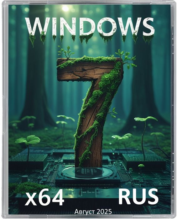 Windows 7 SP1 чистый образ iso от Августа 2025 с SSD / USB 3.0 - легкая сборка