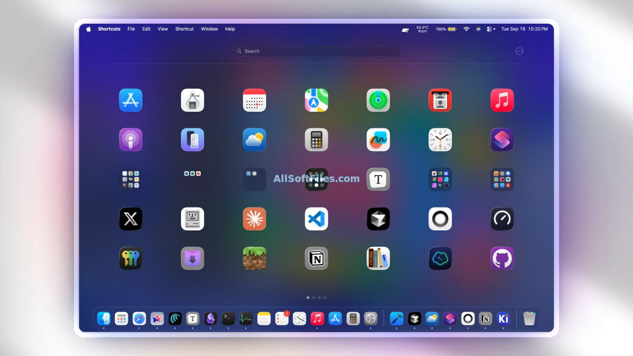 Замена Launchpad для macOS Tahoe